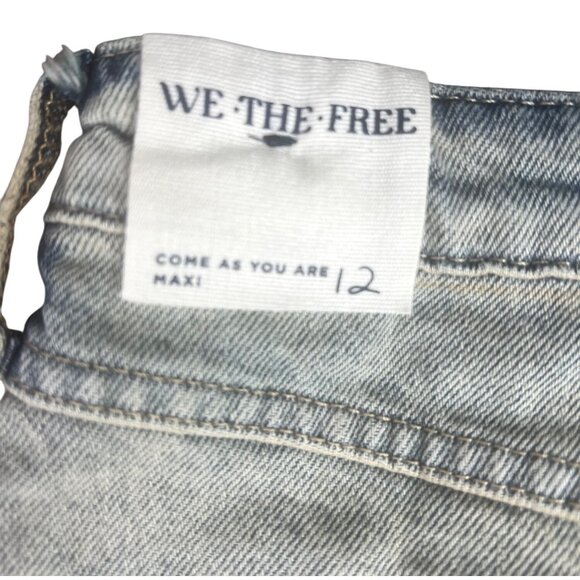 Free People We The Free Come As You Are Maxi Denim Skirt Womens Size 12 - Picture 7 of 16
